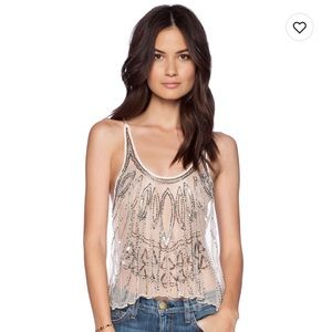 Raga Embellished Tank in Cloud Pink